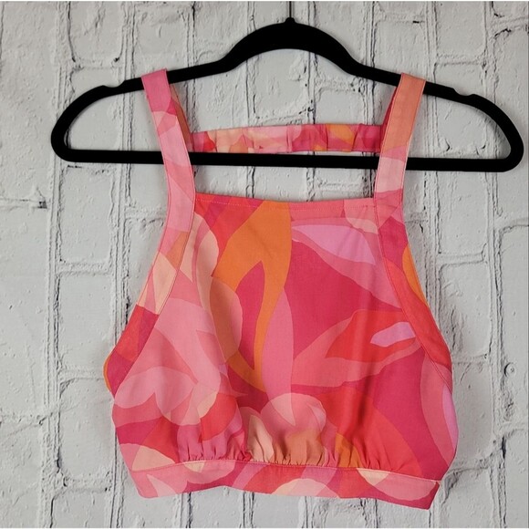 Sky to Moon Hot pink bungalow glow straight neck crop top midi maxi skirt set - Picture 4 of 12